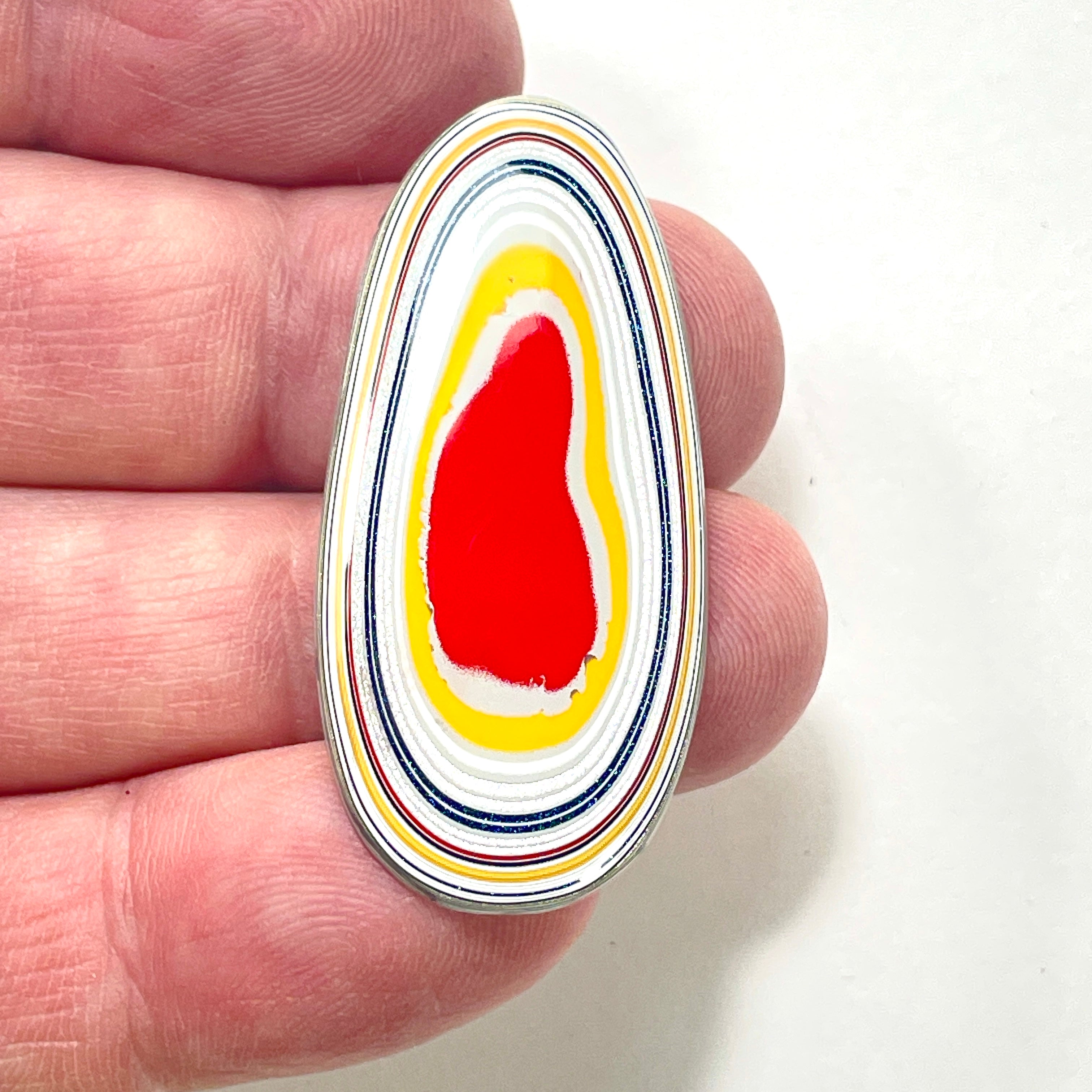 DVH Ford F150 Truck Fordite Cabochon KC Assembly 44x21x3mm (5979) - DVHdesigns