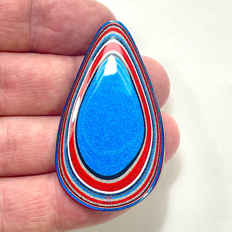 DVH Ford F150 Truck Fordite Cabochon KC Assembly 54x30x3mm (5980)