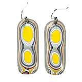 DVH Ford F150 Truck Fordite Earrings KC Assembly 42x17x4mm Sterling Silver (6103)