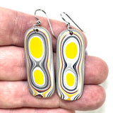 DVH Ford F150 Truck Fordite Earrings KC Assembly 42x17x4mm Sterling Silver (6103)