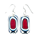 DVH Ford F150 Truck Fordite Earrings KC Assembly 32x17x4mm Sterling Silver (6105)