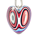 DVH Ford F150 Truck Fordite Pendant KC Assembly 33x30x3mm Sterling Silver (6108)