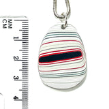 DVH Ford F150 Truck Fordite Pendant KC Assembly 33x24x4mm Sterling Silver (6109)