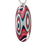 DVH Ford F150 Truck Fordite Pendant KC Assembly 59x25x4mm Sterling Silver (6113)