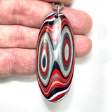 DVH Ford F150 Truck Fordite Pendant KC Assembly 59x25x4mm Sterling Silver (6113)