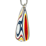 DVH Ford F150 Truck Fordite Pendant KC Assembly 50x21x3mm Sterling Silver (6114)