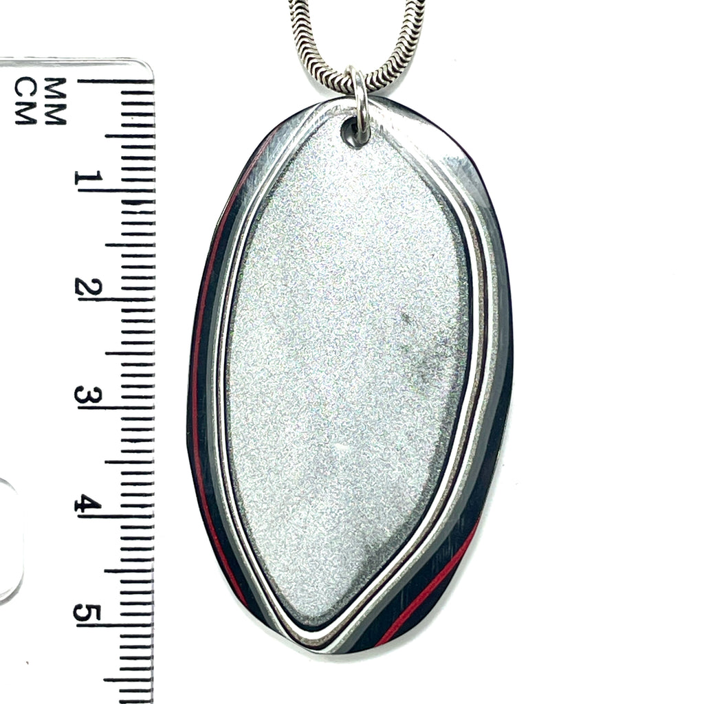 DVH Ford F150 Truck Fordite Pendant KC Assembly 51x29x4mm Sterling Silver (6115) - DVHdesigns