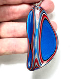 DVH Ford F150 Truck Fordite Pendant KC Assembly 71x35x4mm Sterling Silver (6117)