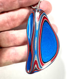 DVH Ford F150 Truck Fordite Pendant KC Assembly 71x35x4mm Sterling Silver (6117)