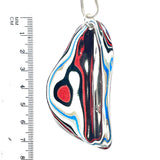 DVH Ford F150 Truck Fordite Pendant KC Assembly 71x35x4mm Sterling Silver (6117)