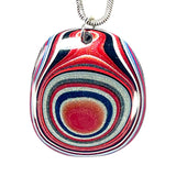 DVH Ford F150 Truck Fordite Pendant KC Assembly 34x31x4mm Sterling Silver (6118)