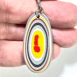 DVH Ford F150 Truck Fordite Pendant KC Assembly 41x20x4mm Sterling Silver (6119)