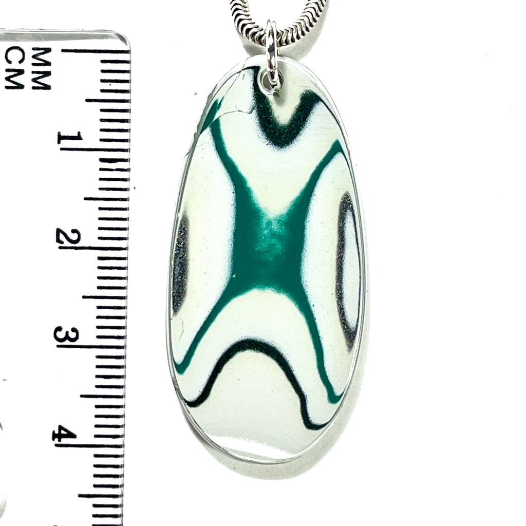 DVH Ford F150 Truck Fordite Pendant KC Assembly 41x20x4mm Sterling Silver (6119) - DVHdesigns