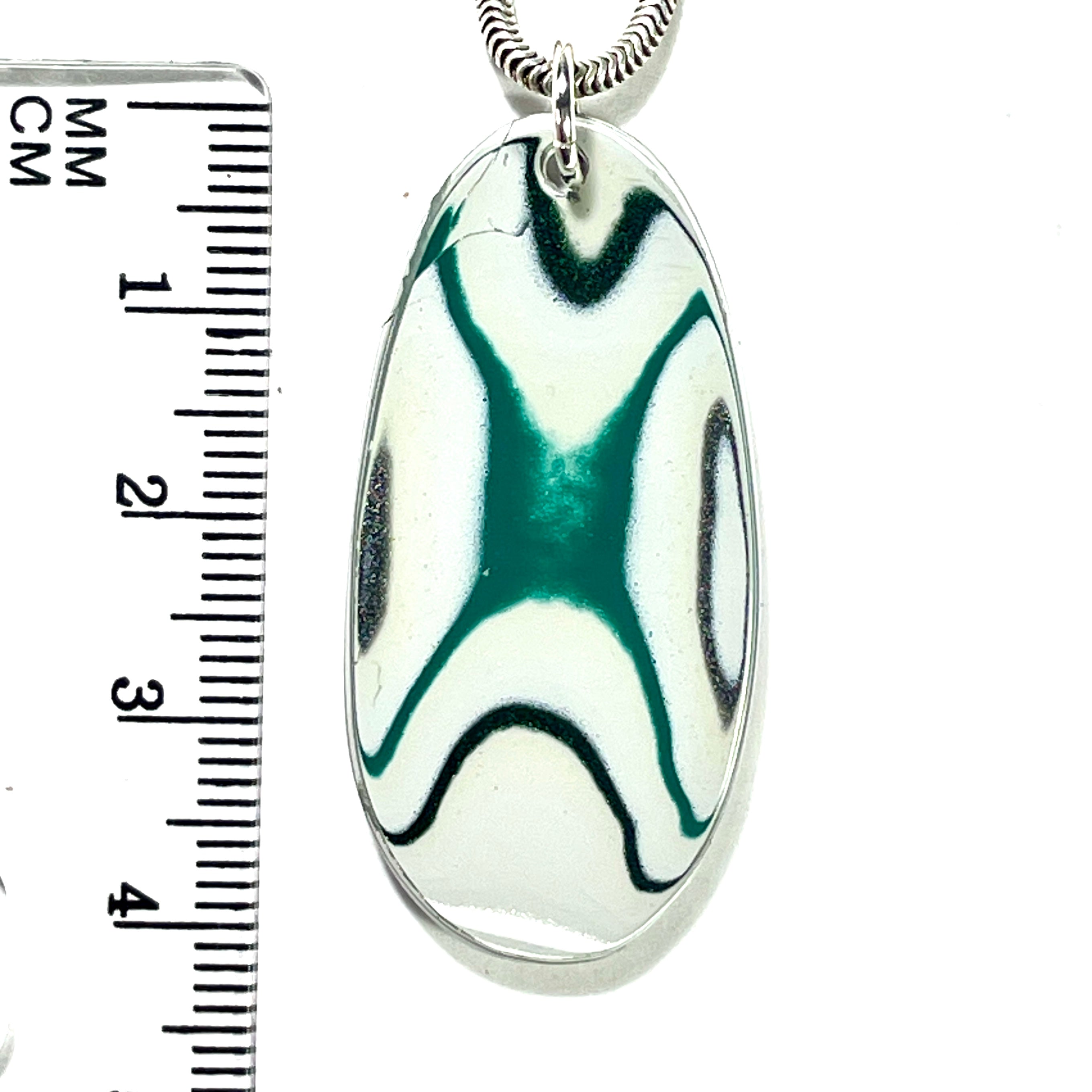 DVH Ford F150 Truck Fordite Pendant KC Assembly 41x20x4mm Sterling Silver (6119) - DVHdesigns