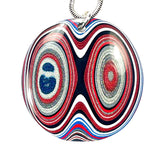 DVH Ford F150 Truck Fordite Pendant KC Assembly 38x38x4mm Sterling Silver (6120)