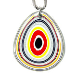 DVH Ford F150 Truck Fordite Pendant KC Assembly 36x31x4mm Sterling Silver (6121)