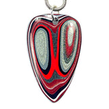 DVH Ford F150 Truck Fordite Pendant KC Assembly 40x25x4mm Sterling Silver (6122)