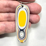 DVH Ford F150 Truck Fordite Pendant KC Assembly 58x20x4mm Sterling Silver (6124)