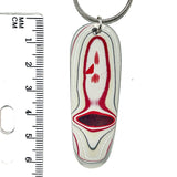 DVH Ford F150 Truck Fordite Pendant KC Assembly 58x20x4mm Sterling Silver (6124)