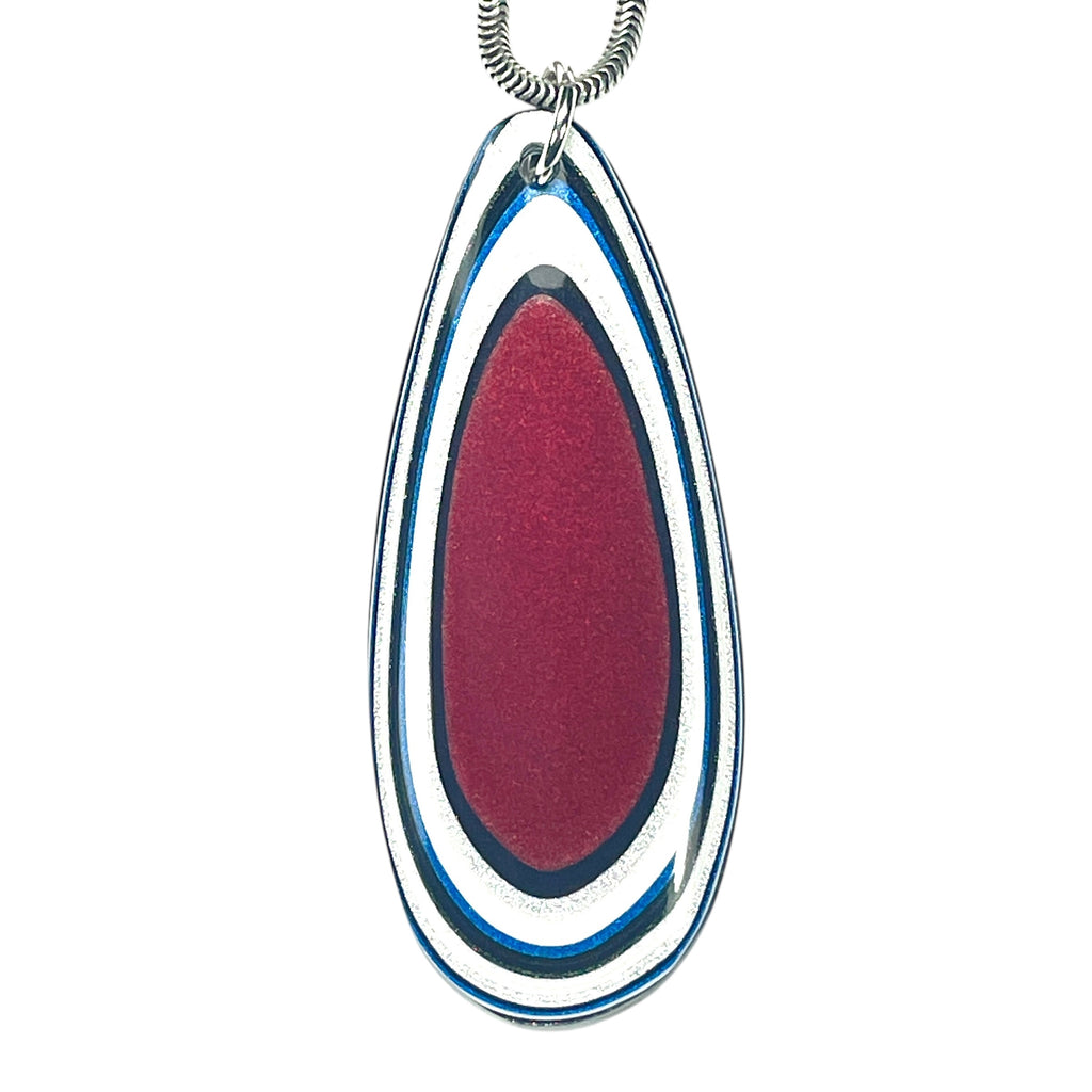 DVH Ford F150 Truck Fordite Pendant KC Assembly 52x21x4mm Sterling Silver (6125) - DVHdesigns