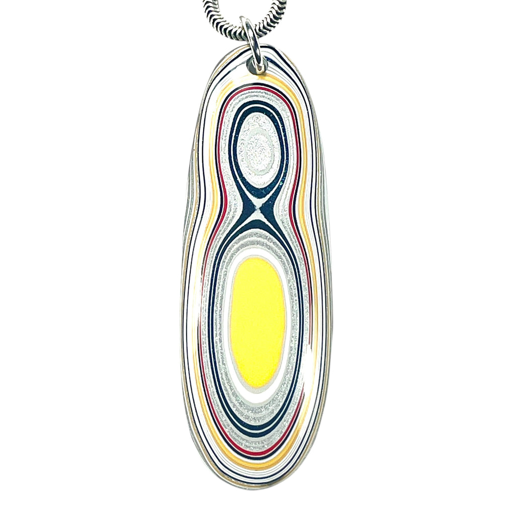 DVH Ford F150 Truck Fordite Pendant KC Assembly 52x18x4mm Sterling Silver (6126) - DVHdesigns