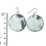 DVH Fordite Earrings Ford F150 Truck KC Assembly 33mm Rd Sterling (6138)