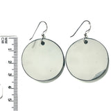 DVH Fordite Earrings Ford F150 Truck KC Assembly 33mm Rd Sterling (6140)