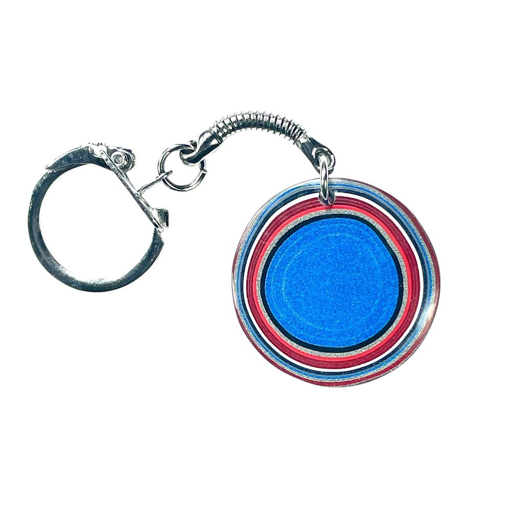 DVH Ford F150 Fordite Keychain KC Assembly 33mm Rd Silver (6141) - DVHdesigns