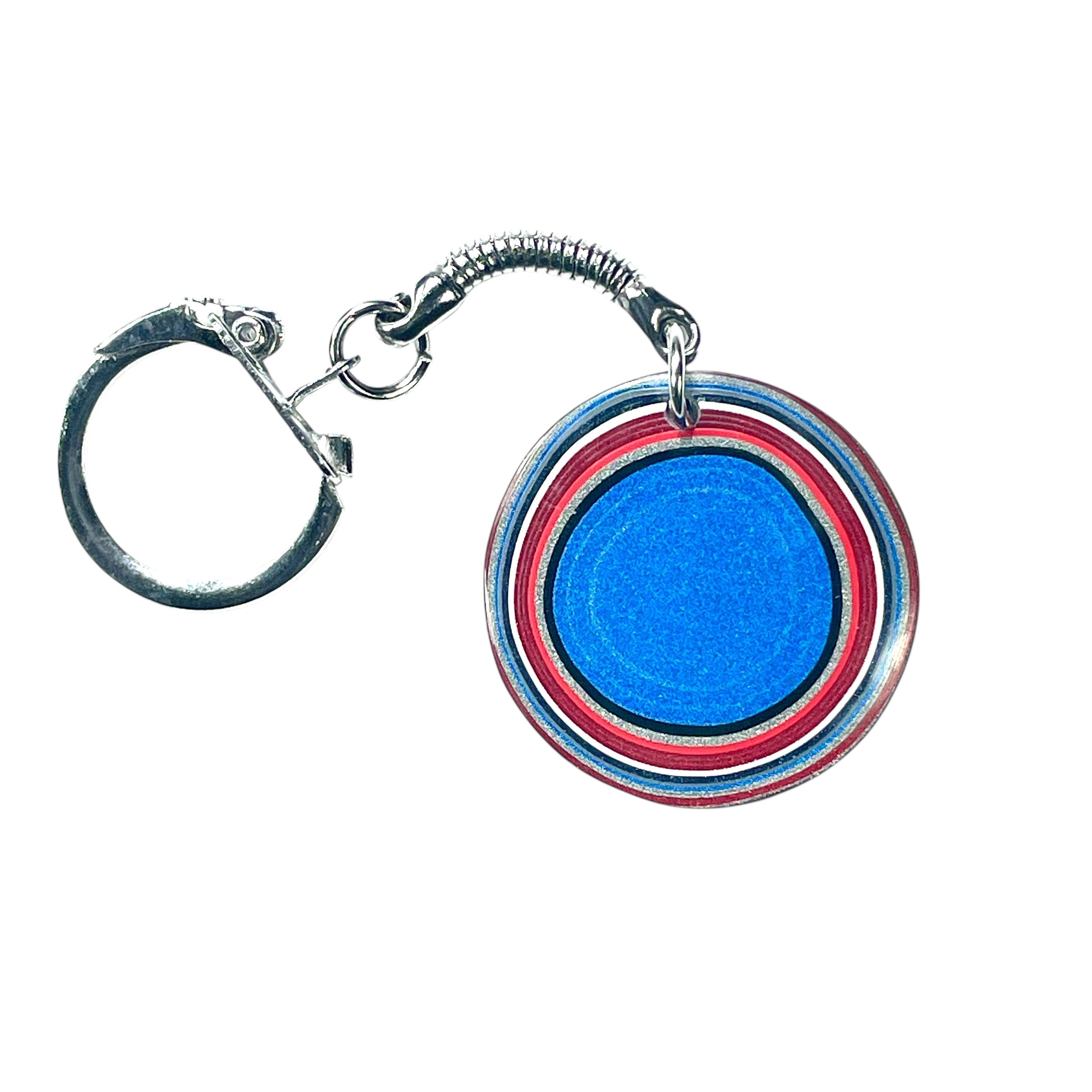 DVH Ford F150 Fordite Keychain KC Assembly 33mm Rd Silver (6141) - DVHdesigns