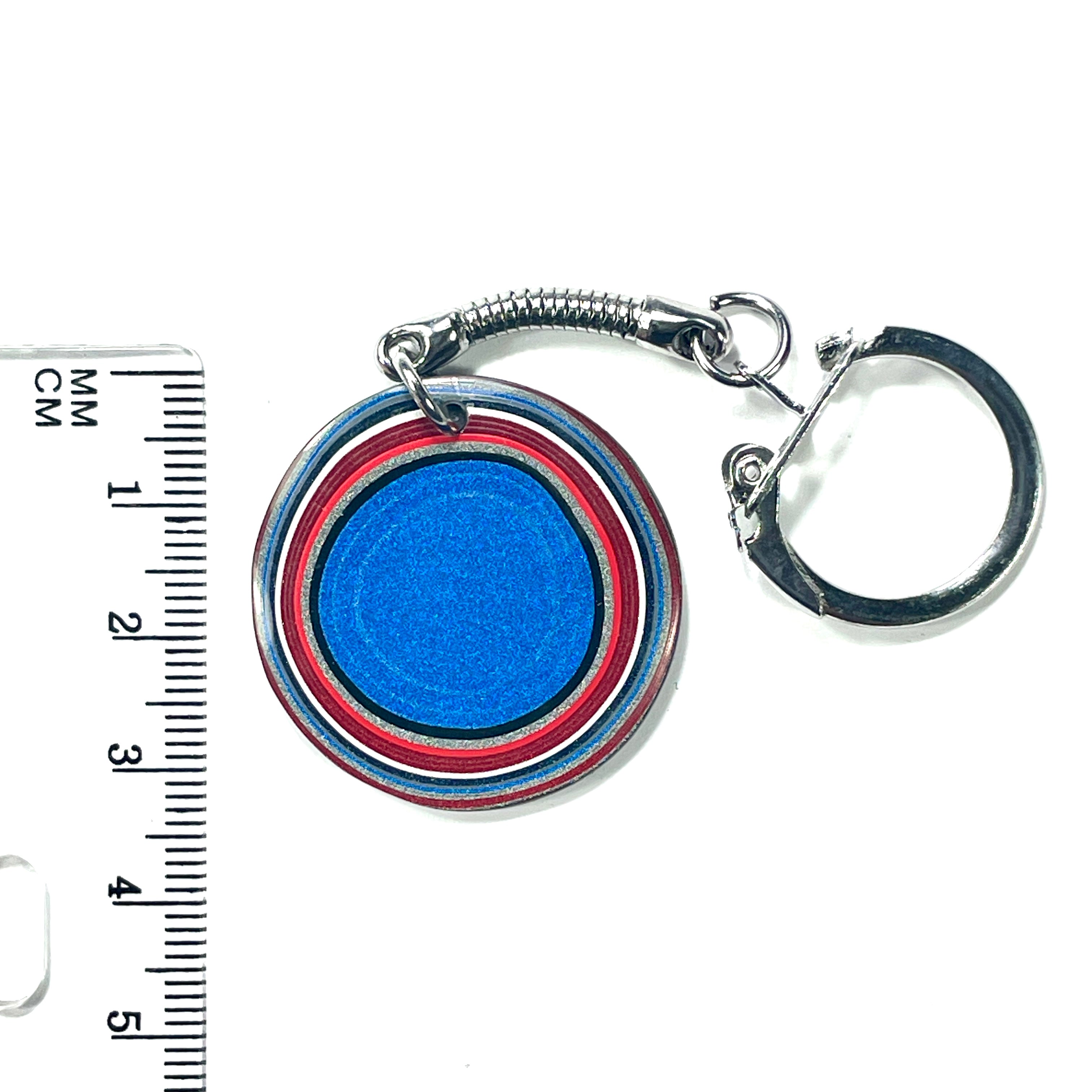 DVH Ford F150 Fordite Keychain KC Assembly 33mm Rd Silver (6141) - DVHdesigns