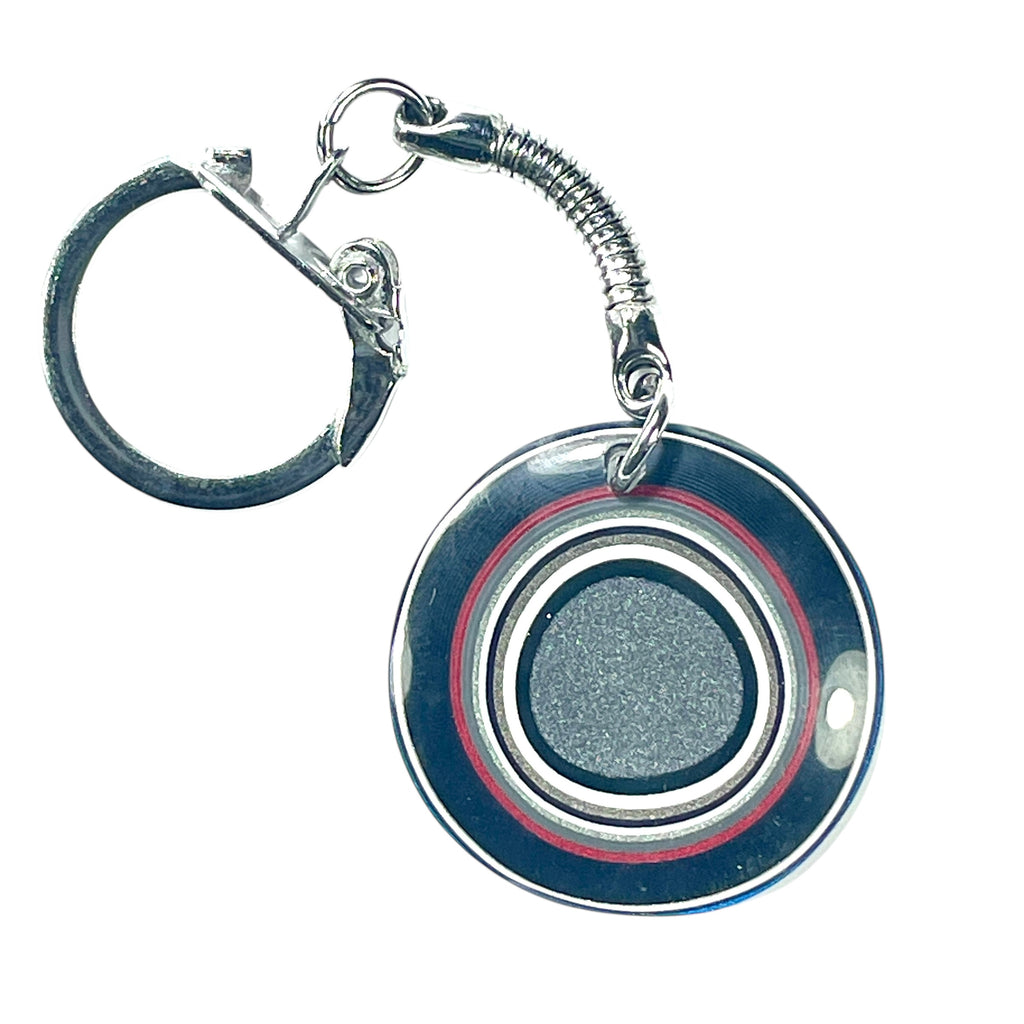 DVH Ford F150 Fordite Keychain KC Assembly 33mm Rd Silver (6142)