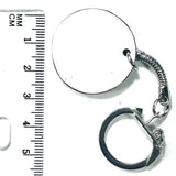 DVH Ford F150 Fordite Keychain KC Assembly 33mm Rd Silver (6142)