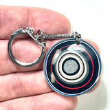 DVH Ford F150 Fordite Keychain KC Assembly 33mm Rd Silver (6143)