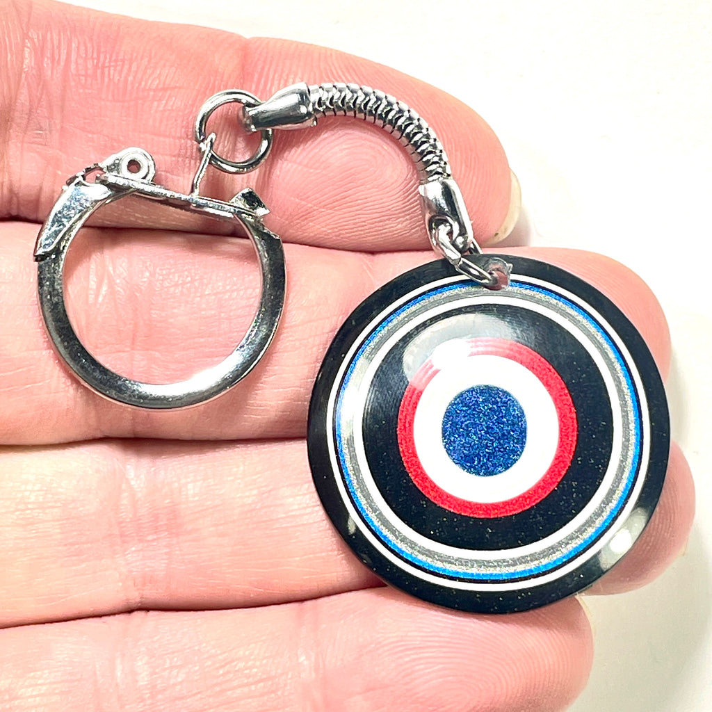 DVH Ford F150 Fordite Keychain KC Assembly 33mm Rd Silver (6144)