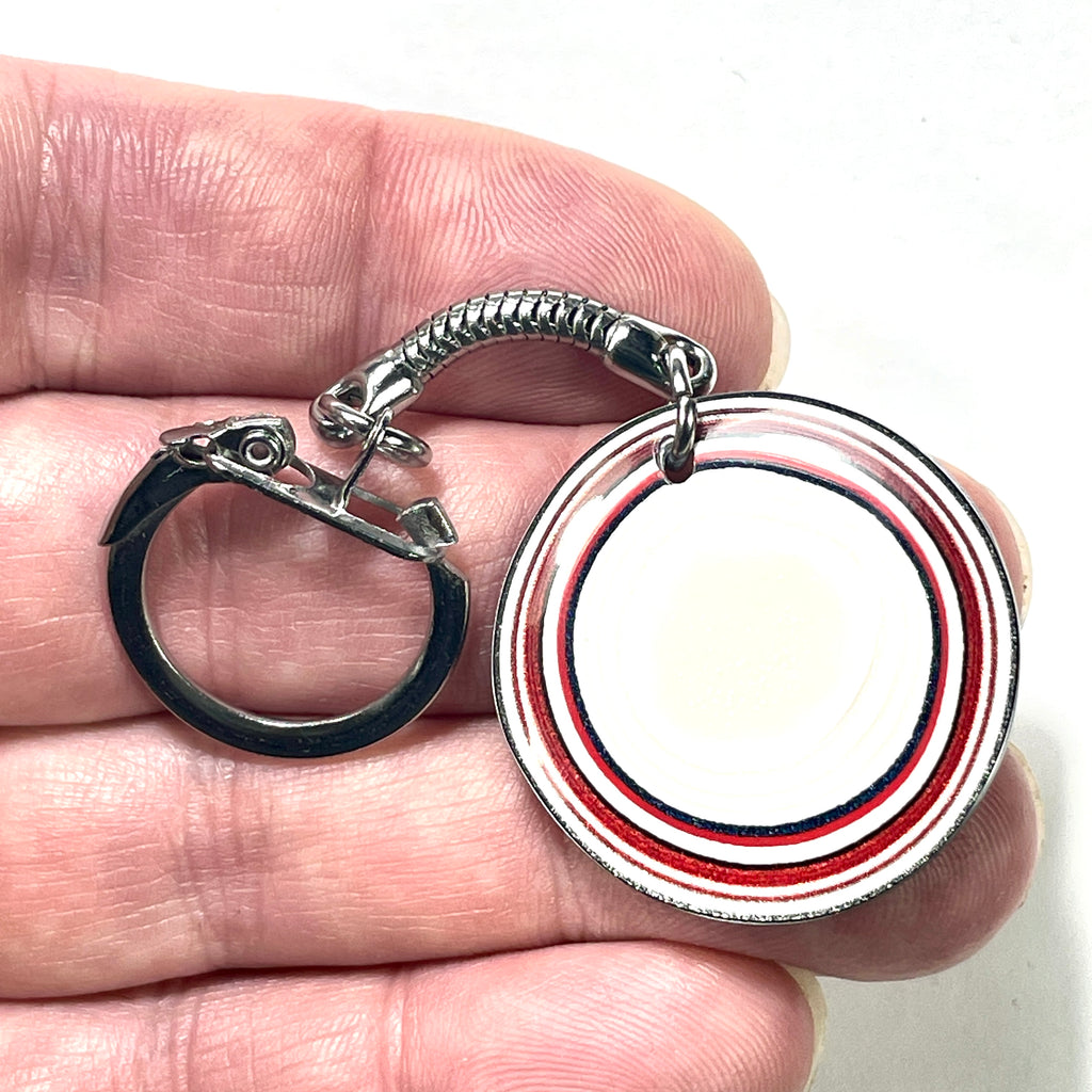 DVH Ford F150 Fordite Keychain KC Assembly 33mm Rd Silver (6145)