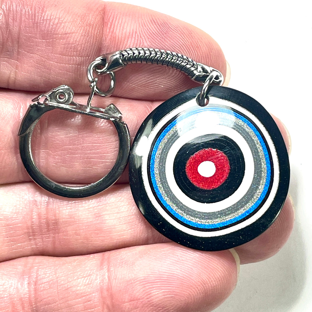 DVH Ford F150 Fordite Keychain KC Assembly 33mm Rd Silver (6147)