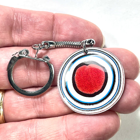 DVH Ford F150 Fordite Keychain KC Assembly 33mm Rd Silver (6148)