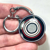 DVH Ford F150 Fordite Keychain KC Assembly 33mm Rd Silver (6149)