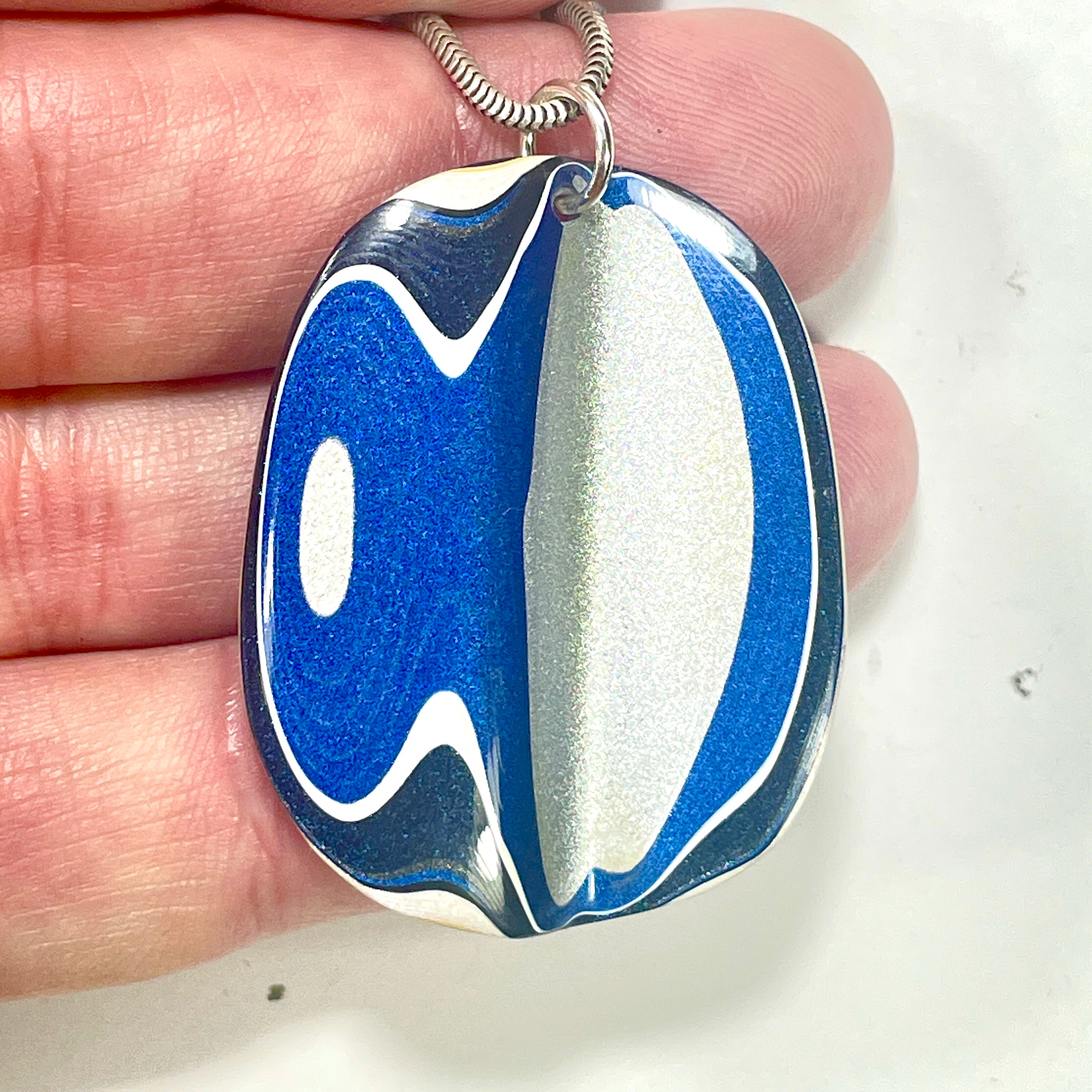 DVH Fordite Pendant Ford F150 Truck KC Assembly mm Sterling Silver 42x32x5mm (6409) - DVHdesigns