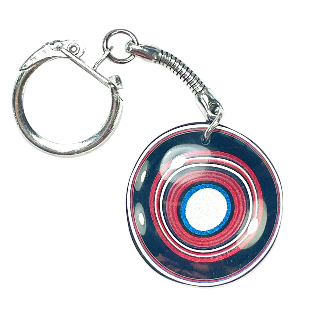 DVH Ford F150 Fordite Keychain KC Assembly 33mm Rd Silver (6540) - DVHdesigns