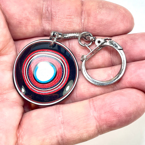 DVH Ford F150 Fordite Keychain KC Assembly 33mm Rd Silver (6540) - DVHdesigns