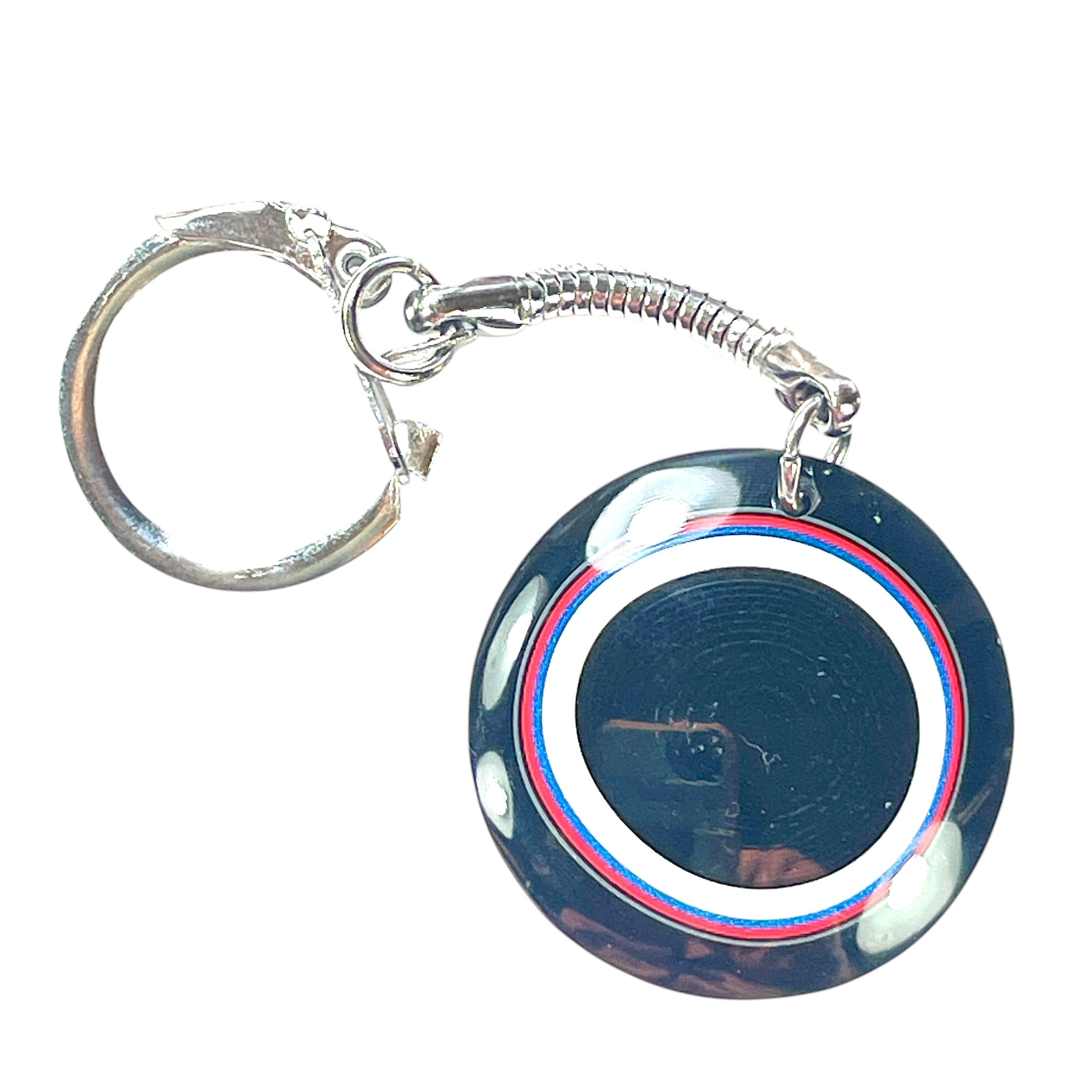 DVH Ford F150 Fordite Keychain KC Assembly 33mm Rd Silver (6541) - DVHdesigns