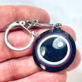 DVH Ford F150 Fordite Keychain KC Assembly 33mm Rd Silver (6541) - DVHdesigns