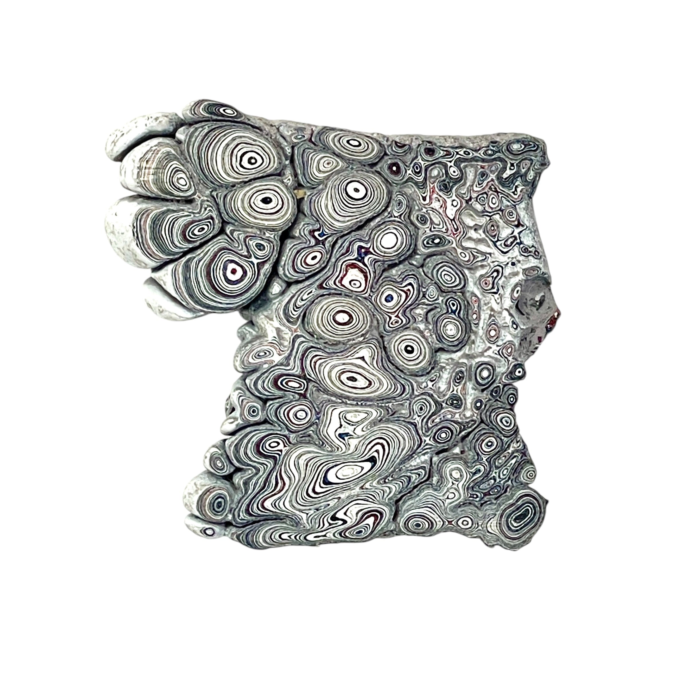 DVH Ford F150 Dragon Scale Fordite Specimen Polished Face KC Assembly (6680)