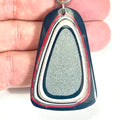 DVH Ford F150 Truck Fordite Pendant KC Assembly Sterling Silver 51x32x3mm (6742)