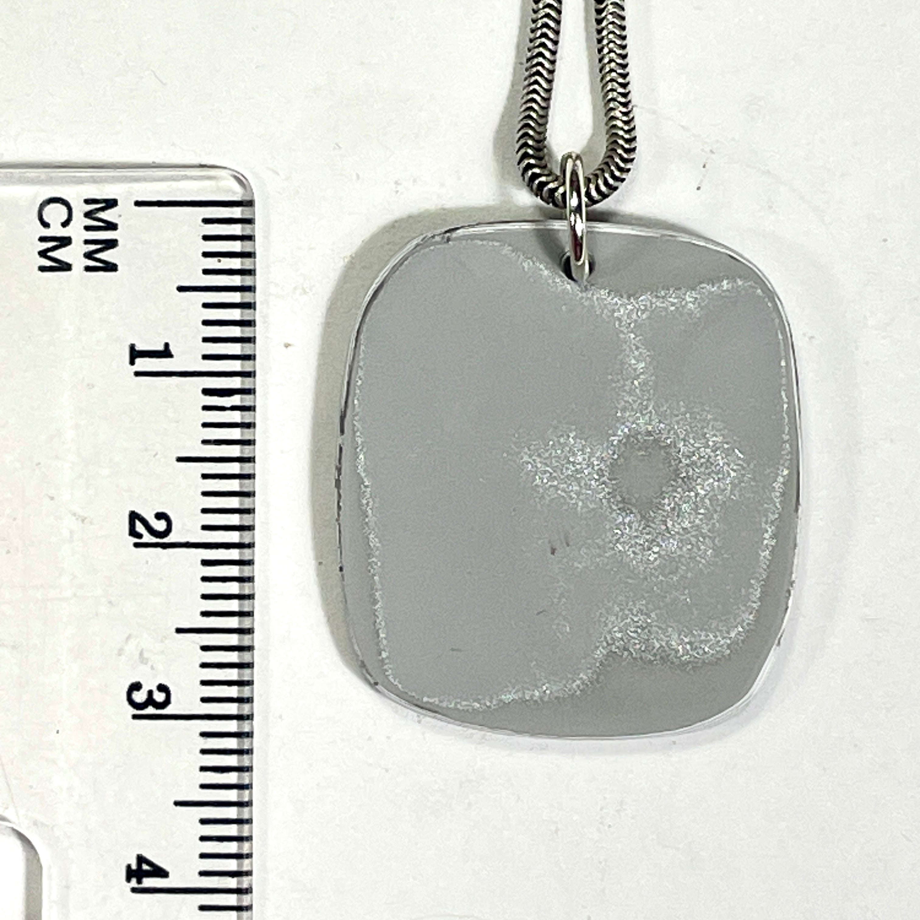 DVH Ford F150 Truck Fordite Pendant KC Assembly Sterling Silver 30x27x3mm (6744)