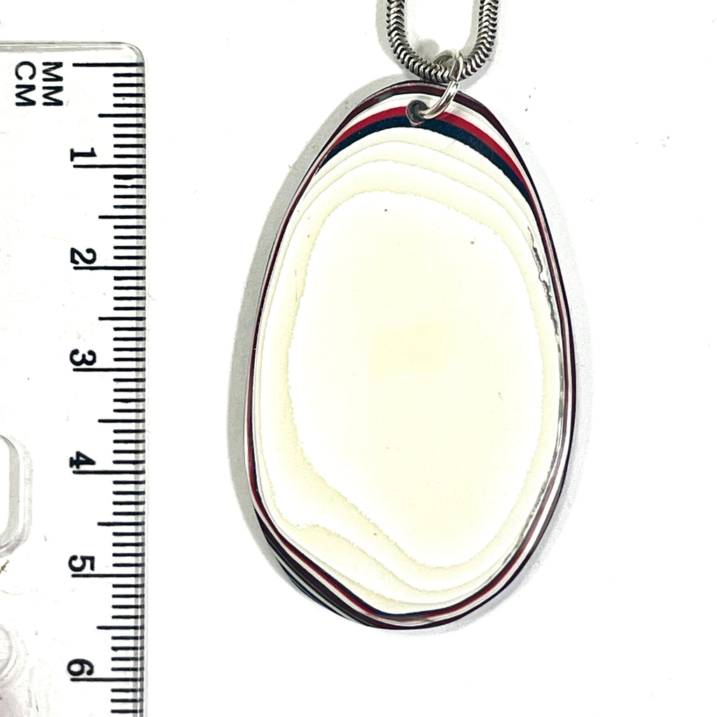 DVH Ford F150 Truck Fordite Pendant KC Assembly Sterling Silver 51x31x3mm (6746)