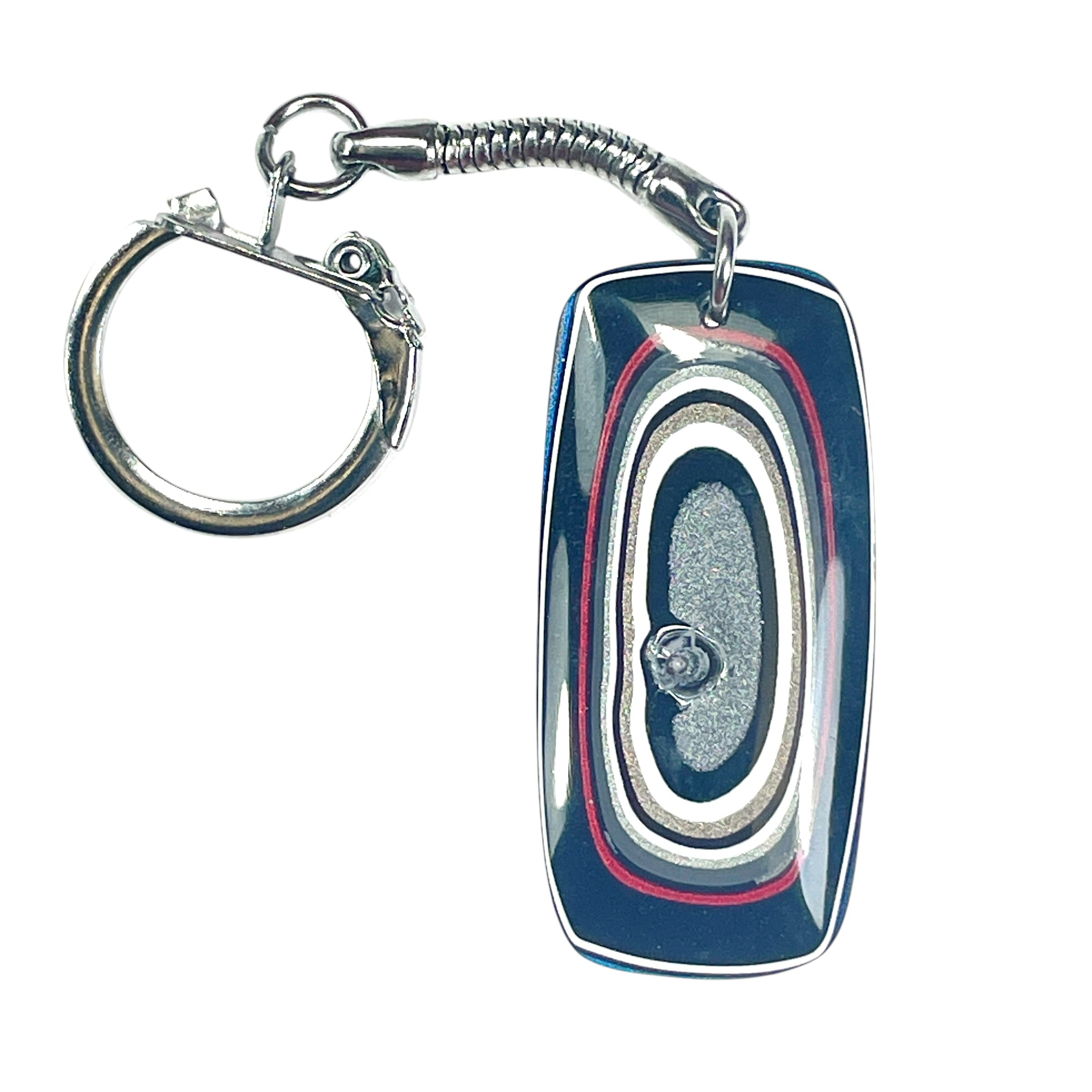 DVH Ford F150 Fordite Keychain KC Assembly Silver 45x21x4mm (6749)