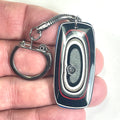 DVH Ford F150 Fordite Keychain KC Assembly Silver 45x21x4mm (6749)