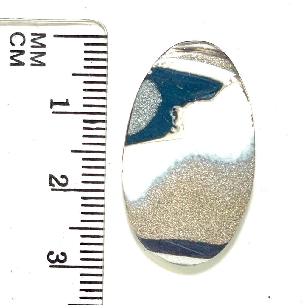 DVH Genuine Ford F150 Fordite Cabochon 29x17x3mm (6883)